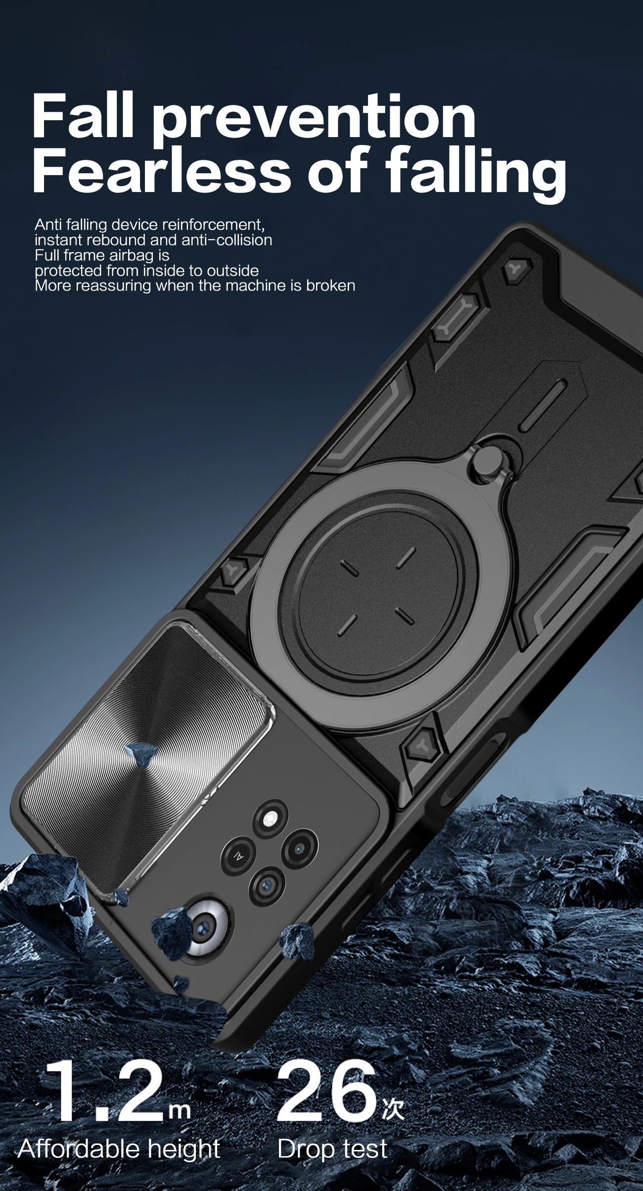 Magsafe Magnetic Camera protection case For Mi Poco X4 X5 Pro Armor Hybrid Metal Ring Back Cover For POCO F5 Pro M3 F3