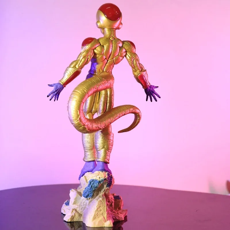 Dragon Ball Anime Figuren Super Frieza Figur Goldene Figur Statue Sammeln Modell Puppe Desktop ornamente Spielzeug Geschenke 26 cm