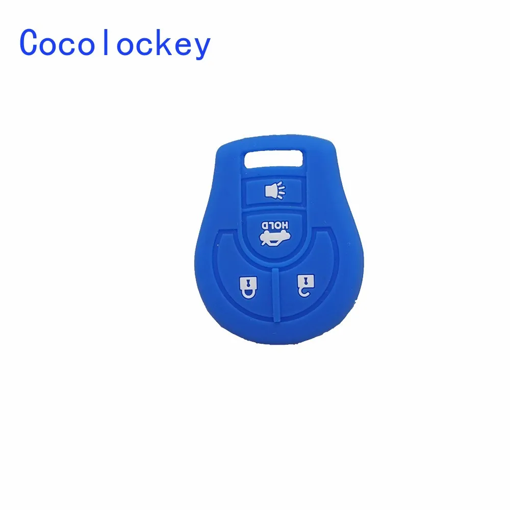 

Cocolockey Silicone Car Key Skin Cover Shell Fit for NISSAN Maxima Altima Sentra Versa Key Fob 4 Button Protector Car Accessory