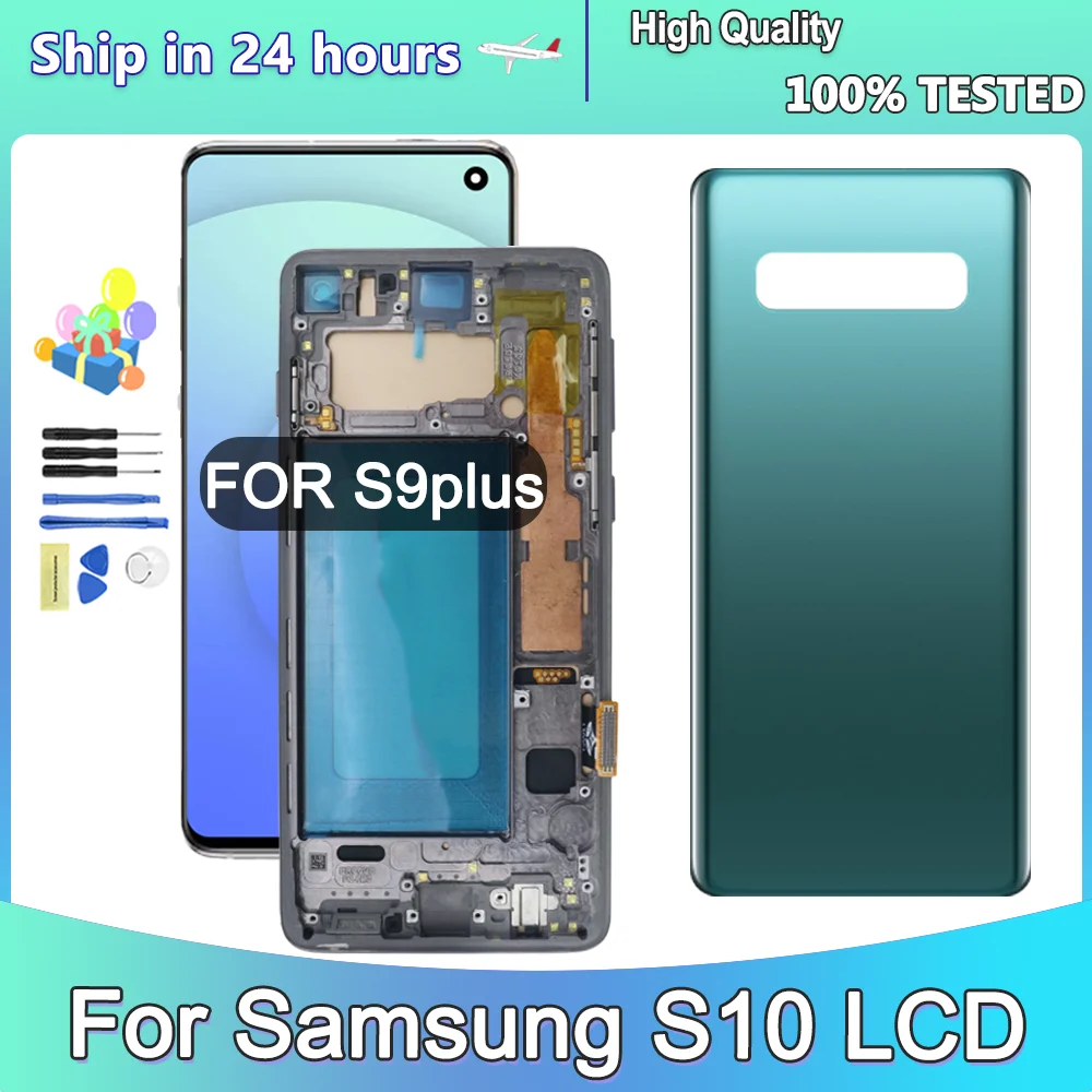 

TFT For Samsung Galaxy S10 SM-G973F SM-G973U SM-G973W LCD Display Touch Screen Digitizer Assembly For Samsung S10 Screen