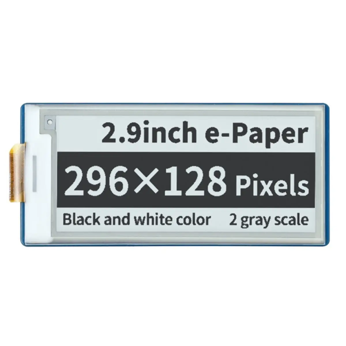618 Mega Sale 2.9inch EPaper Display for Raspberry Pi Pico E-Ink White/Black 296x128 Pixels SPI Communication Interface Screen