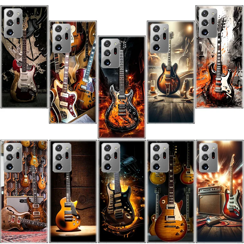 Retro rock Music Electric Guitar Phone Case for Samsung A17 A37 A57 A54 A14 A24 A34 A07 A04S A02S A12 A22 A32 A52S A16 A26 A36 A