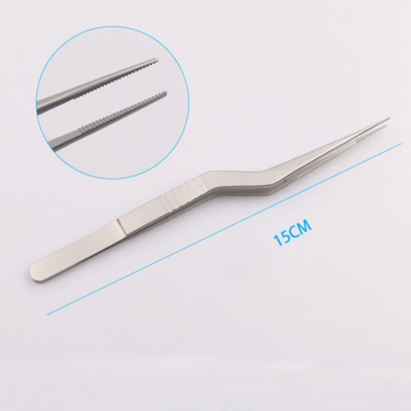 Beauty plastic ear, nose and throat ear picking cerumen forceps titanium alloy tissue culture forceps gun shaped tweezers ear pi