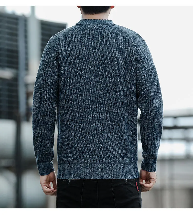 Men's Cardigan Sweater Cable Knit V Neck Buttons Cardigan with 2 Pockets Fall Winter Spring Man Clothes