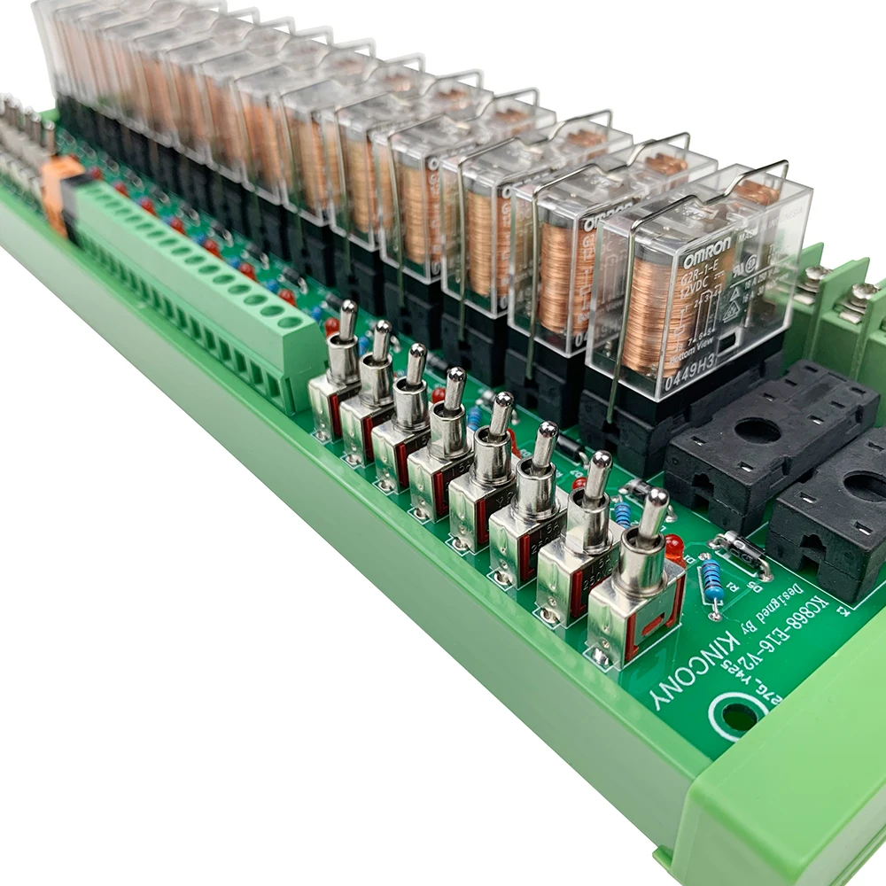 KC868-E16V2 16A DIN Schiene Relais Modul Board Terminal Mit Manuelle Steuerung Taste Tastatur – Detail 4