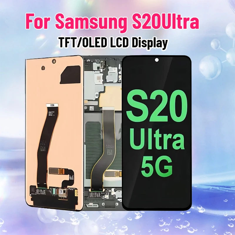 

Качественный ЖК-дисплей TFT/OLED для Samsung S20 Ultra S20Ultra 5G G988B/DS G988U, сенсорный экран в сборе