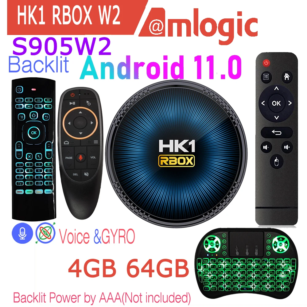 HK1 RBOX W2 Amlogic S905W2 La meilleure solution 4K 32 Go pour un box TV intelligent en 2024