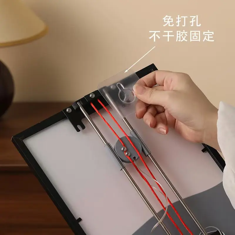 مصباح حائط غروب وشروق الشمس الحركي مع حبال سحب مزدوجة قابلة للتعديل إضاءة ليلية تتحرك مع الشمس إضاءة حائط زخرفية لغرفة النوم هدية - 4