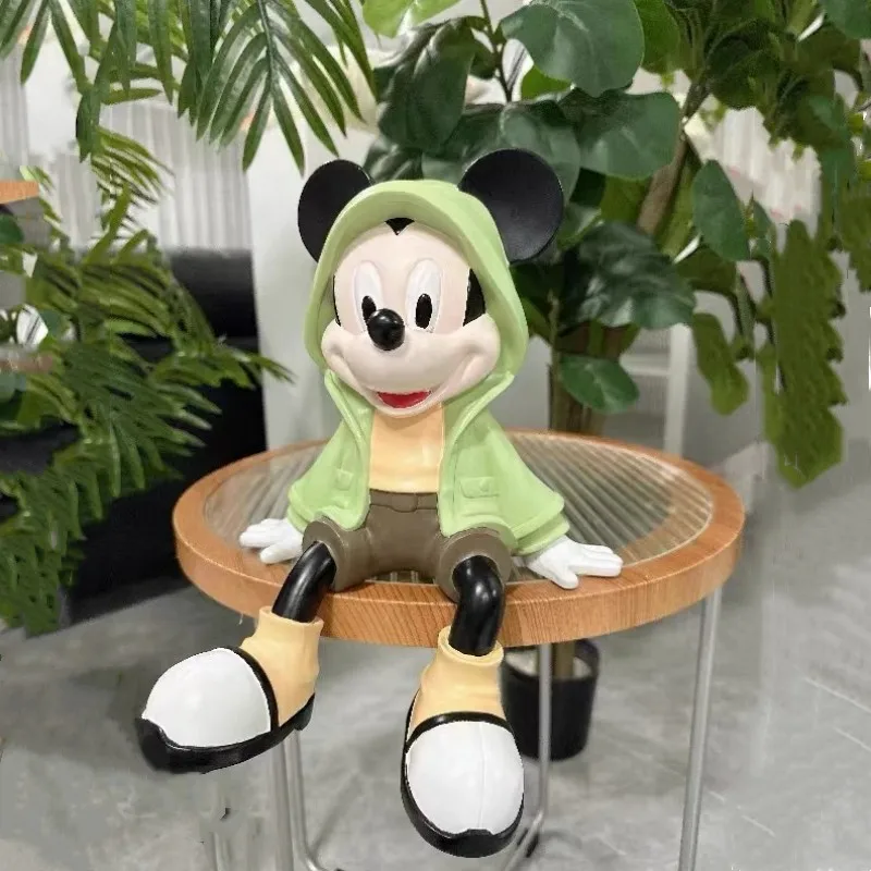 

Disney Mickey Sitting Posture Hanging Feet Home Desktop Ornaments Living Room Tv Cabinet Decorations Into The Porch Set Gifts