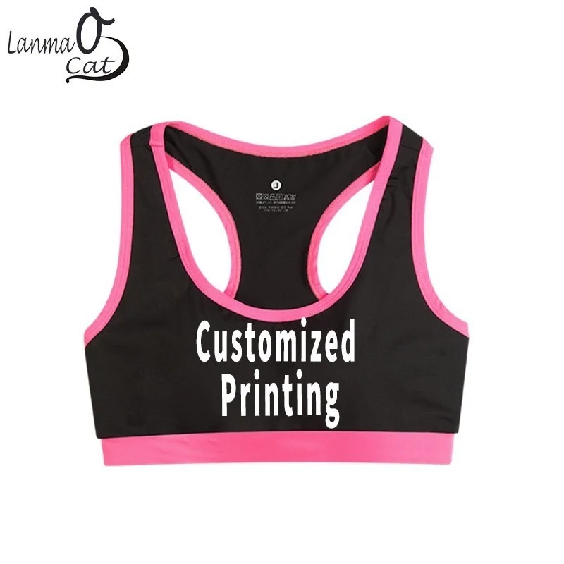 

Lanmaocat Bra Vest Tank Sport Brassiere Padded Stretch Brassiere With Custom Logo Plus Size Running Bra Shockproof