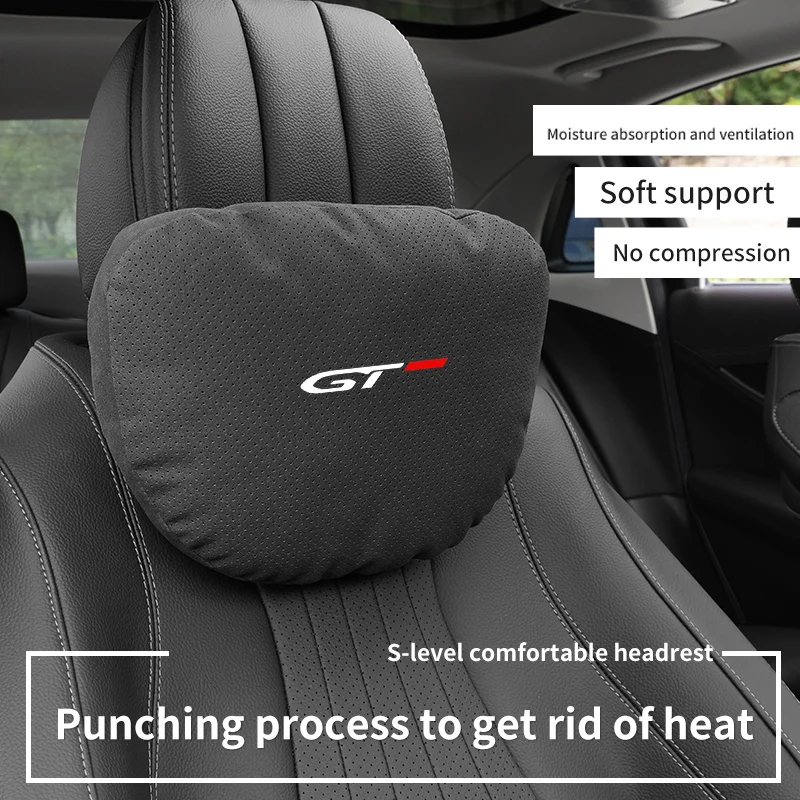 

Top Quality Car Headrest Neck Support Seat Soft Neck Pillow Breathable For Peugeot GT 508 5008 4008 3008 2008 308 Accessories