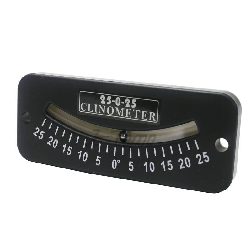 25-0-25 Inclinometer Mini Protractor Level for Off-Road Vehicle, Jeep, Truck, RV, Camper, Trailer, or Boat