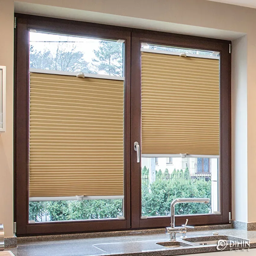 Modern Fashion Cordless Top Down Bottom Up Cellular Shade Half / Full Blackout Customized Window Honeycomb Shades