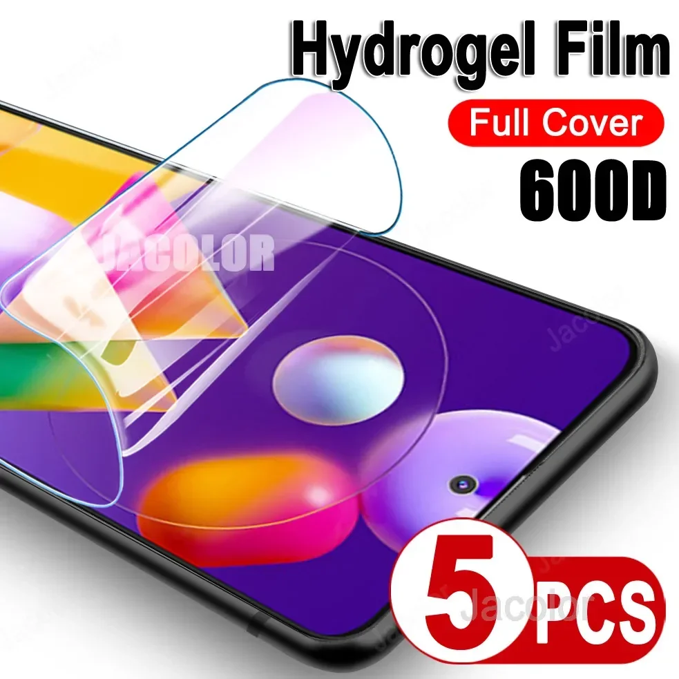 

5pcs Hydrogel Film for Samsung Galaxy M51 M31s M31 5G M12 M02s Screen Protector Gel Protective Film Samsun M 31s 12 31 s 02s 51