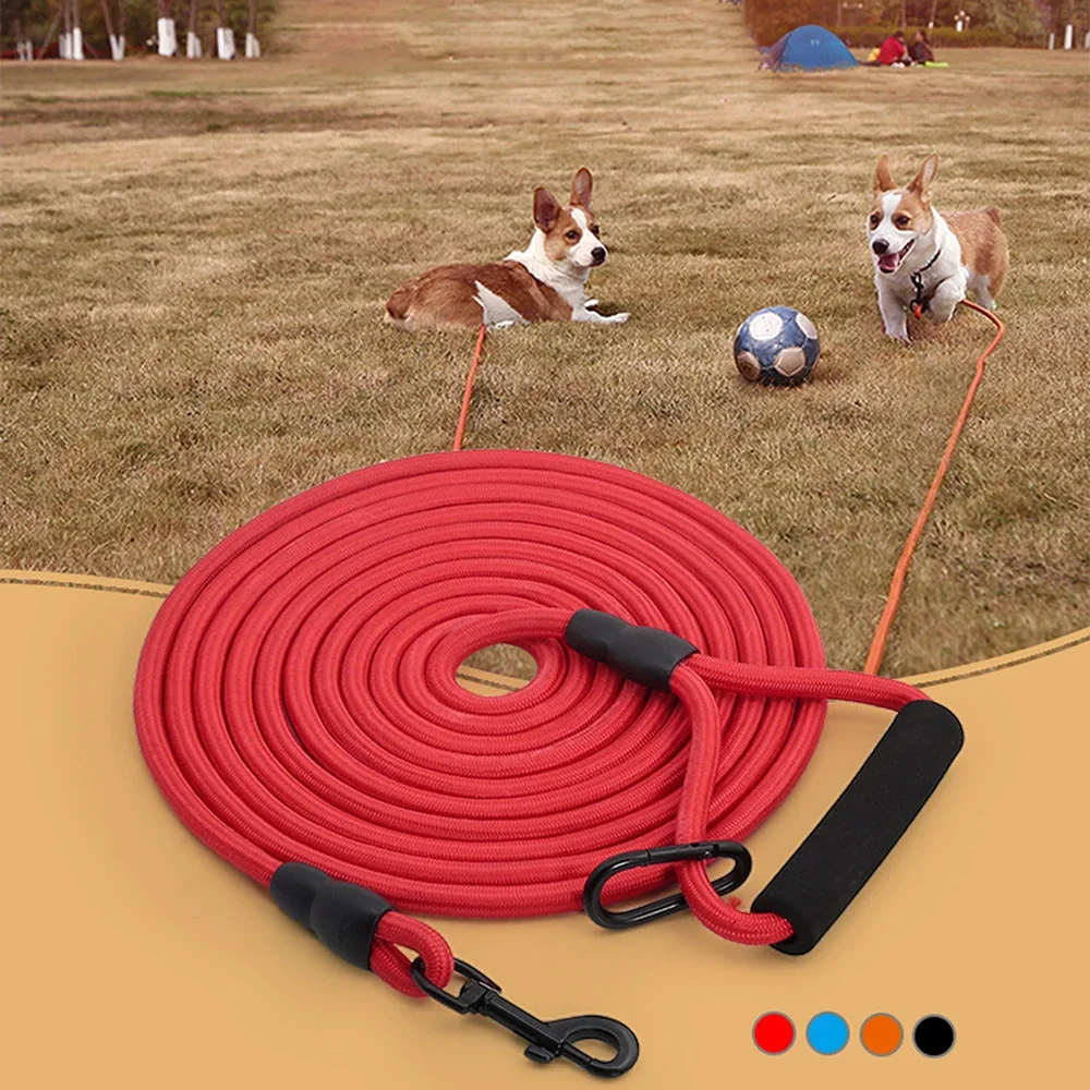 2M/3M/5M Długa lina Treningowa smycz dla psa Wytrzymała nylonowa smycz do treningu zwinności dla małych średnich i dużych psów