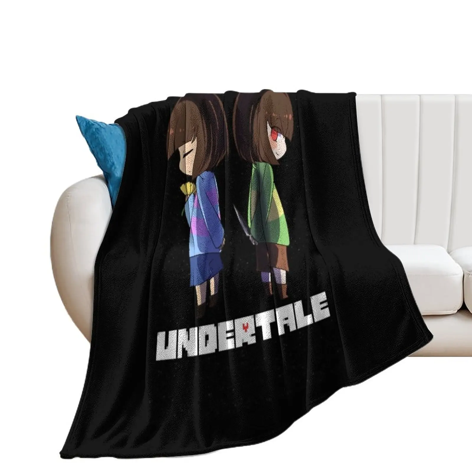 

Undertale - chara and frisk Throw Blanket Luxury Designer Soft Big warm for winter Blankets