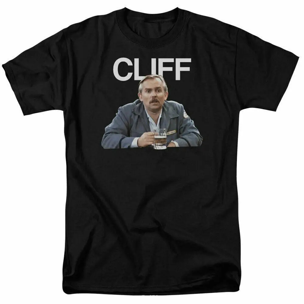 Cheers Cliff T Shirt Mens Licensed Classic TV Merchandise Cliff Clavin Black