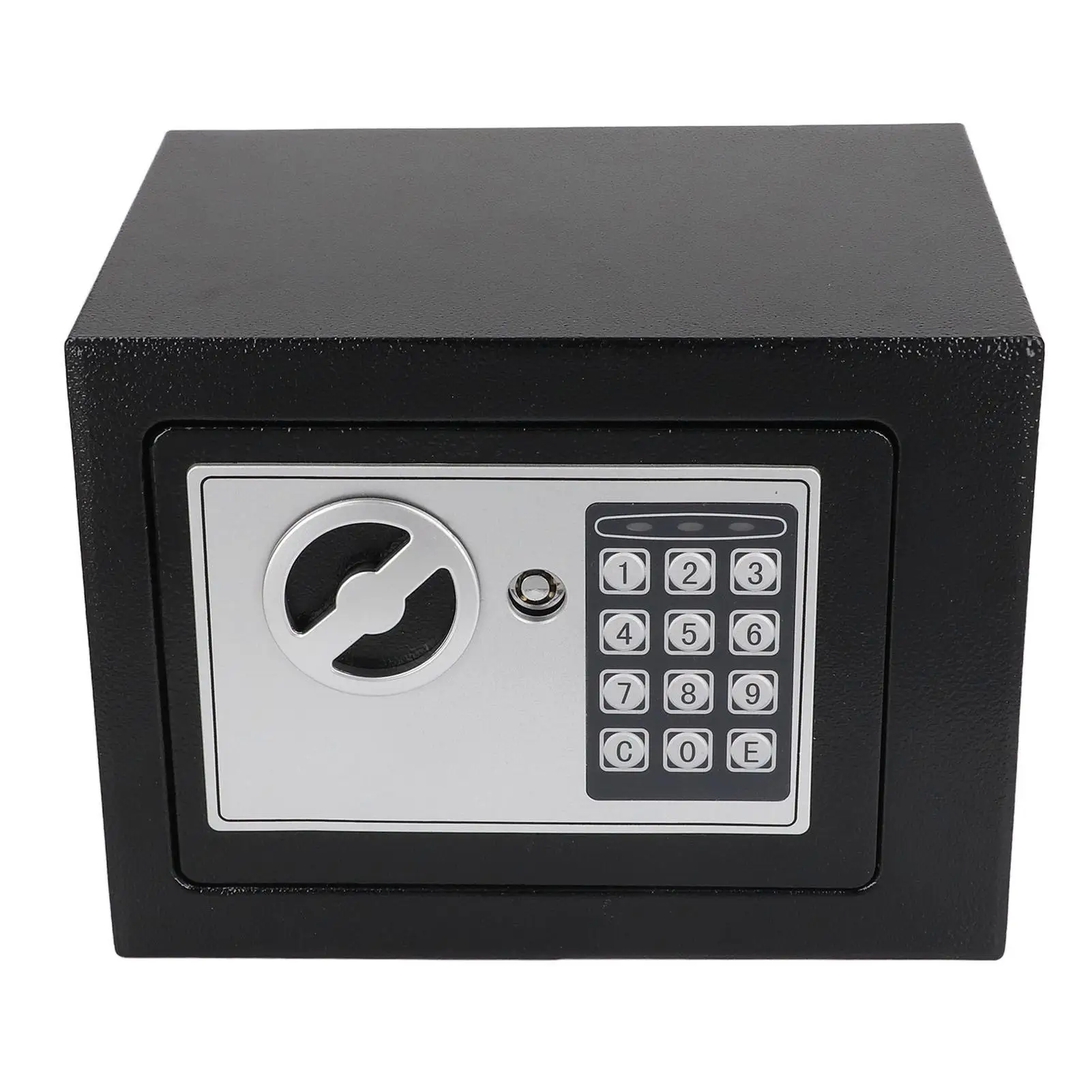 Mini coffre-fort en acier inoxydable, Pot d'économie de sécurité Durable, facile à installer, trou pré-borié pour le bureau ou pour une utilisation en usine