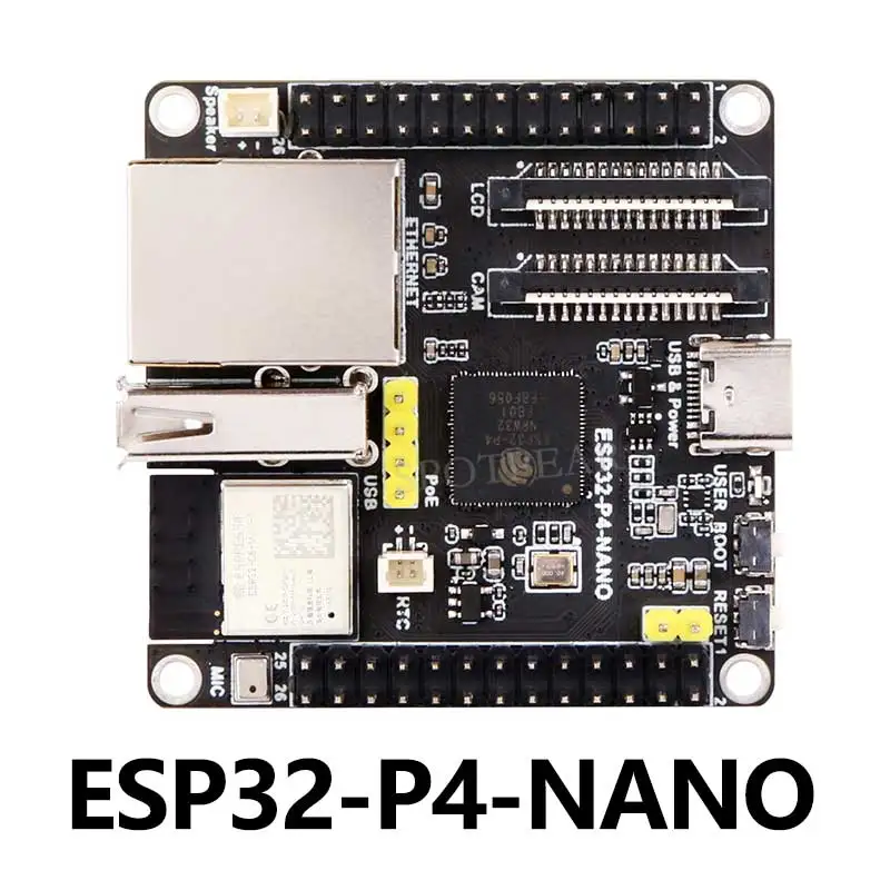 Płytka rozwojowa ESP32-P4-NANO RISC-V WiFi6 MIPI CSI Camera / 10,1-calowy wyświetlacz DSI / USB / RJ45 Ethernet / POE / Buzzer audio