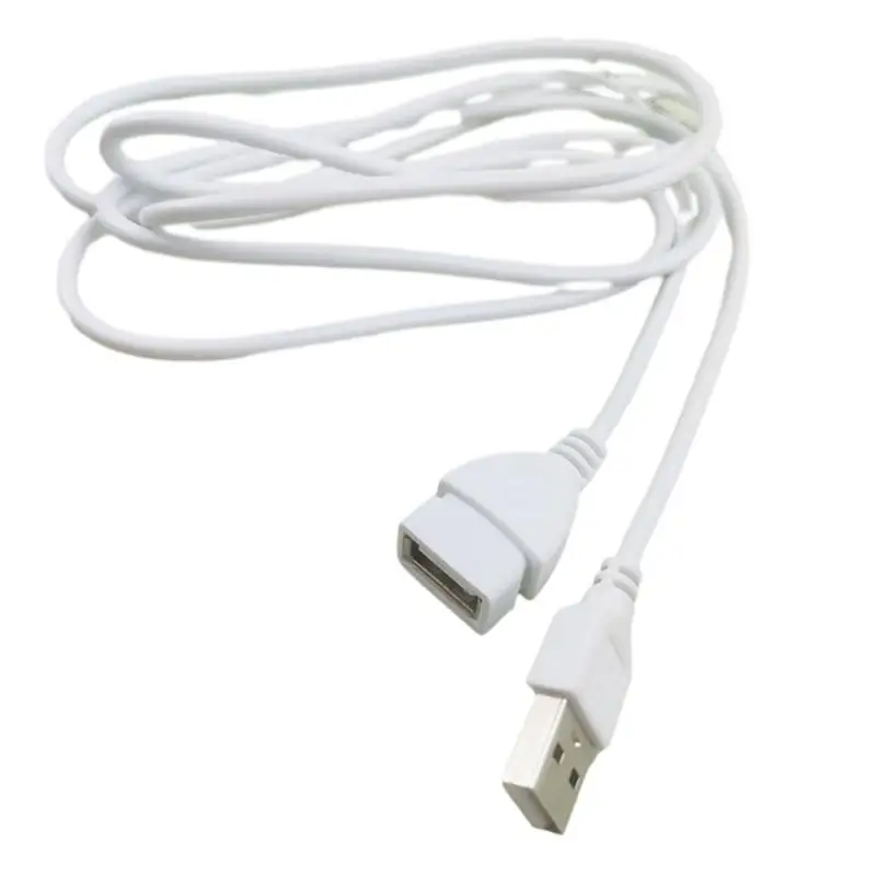 1~10PCS Beige White Data Line Wide Scope Of Application Spare Parts Extension Cord Usb Male To Female Usb Male To Female