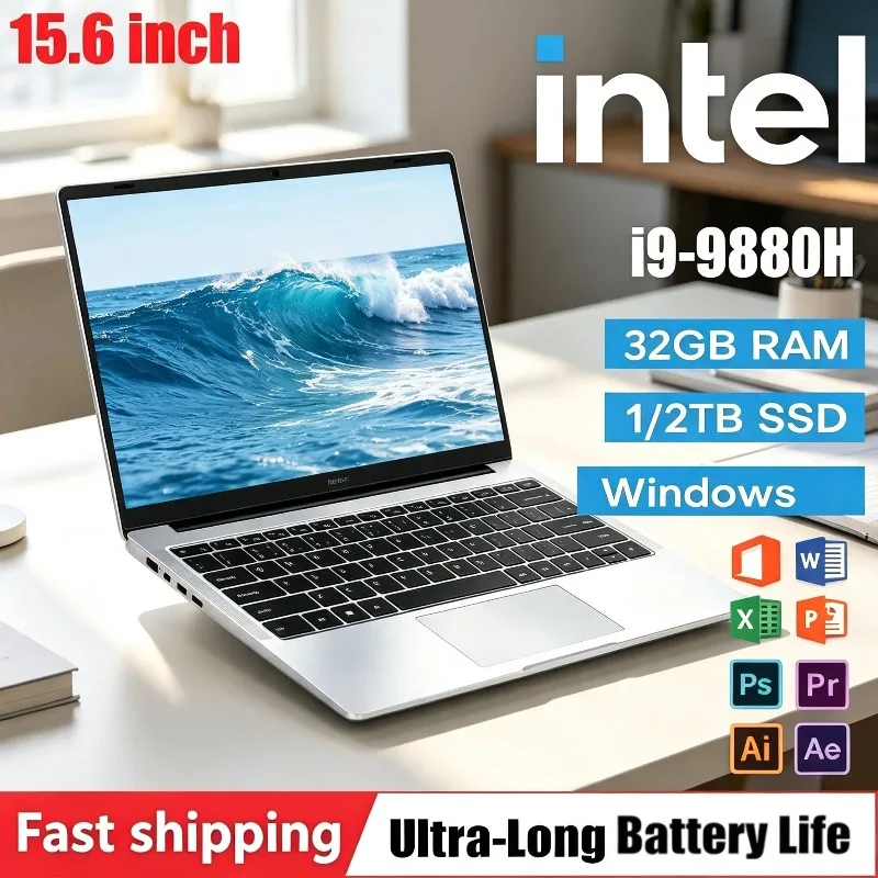 Laptop Intel Core I9 Ultra Slim Gaming Laptop New 15.6