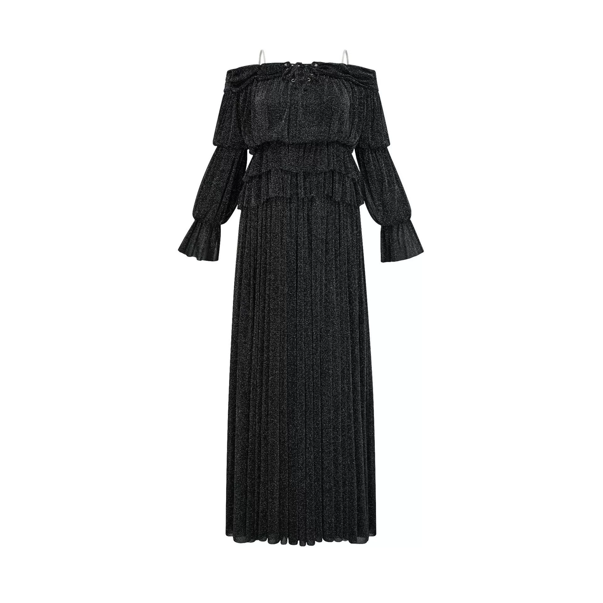 

One-shoulder dress, high waist, slimming long skirt, French temperament long sleeve long skirt, daily travel skirt-GZXX459