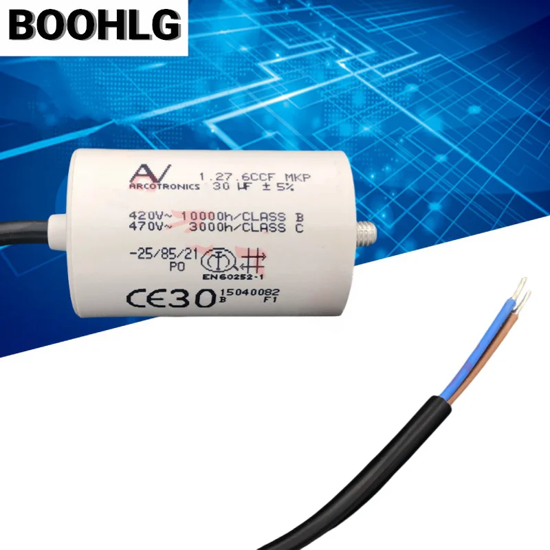 

1pcs AV ARCOTRONICS 30uF 1.27.6CCF MKP AC starting capacitor