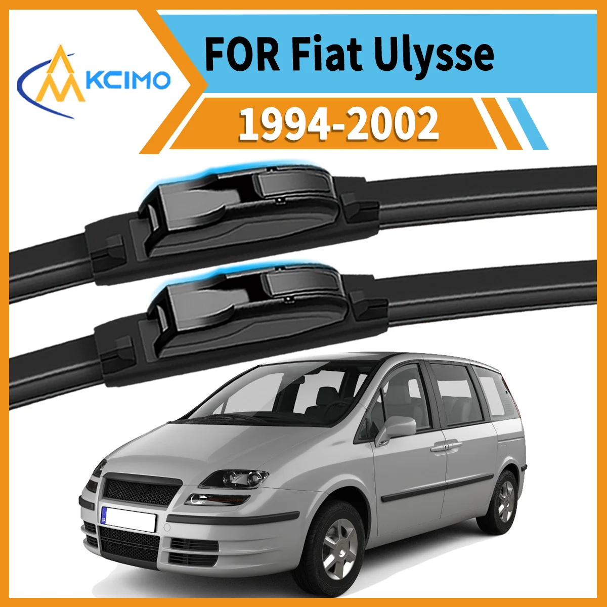 

Crystal Clear Every Drive 2-Pack Wiper Blades For Fiat Ulysse 1994-2002 All-Weather Reliability Reduced Noise Enhanced Safety