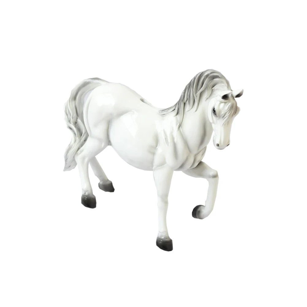 

1Pcs Horse Shape Storage Jar Artistic Money Box Large Creative Coin Bank Smooth Resin Saving Pot Gift for Home Office