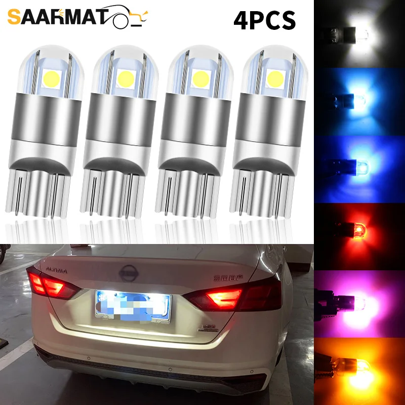 4pcs LED License Plate Light W5W T10 Canbus For Nissan GT-R Maxima Micra Teana Terrano Frontier Titan Sentra Armada Cube Pulsar