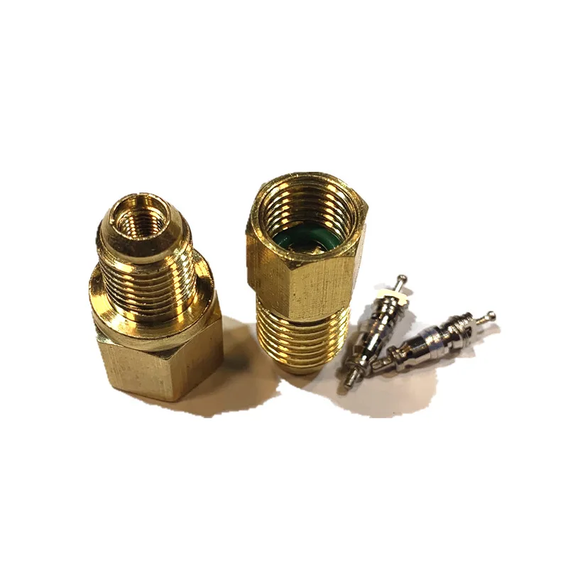 Copper Refrigeration Conversion Adapter 1/2ACME-1/4SAE Vacuum Pump Connector for Air Conditioner