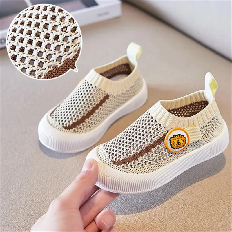 Infant Toddler Shoes Spring Girls Boys Casual Shoes Comfortable Baby Kids Shoes Non-slip Soft Bottom Stitching Color Sneakers