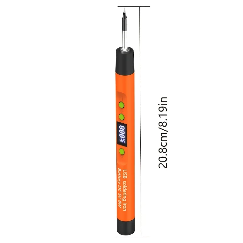 Wireless Fast Charging Digital Display Soldering Iron Kit, USB‑Rechargeable Battery‑Powered Adjustable Constant‑Temperature Sold