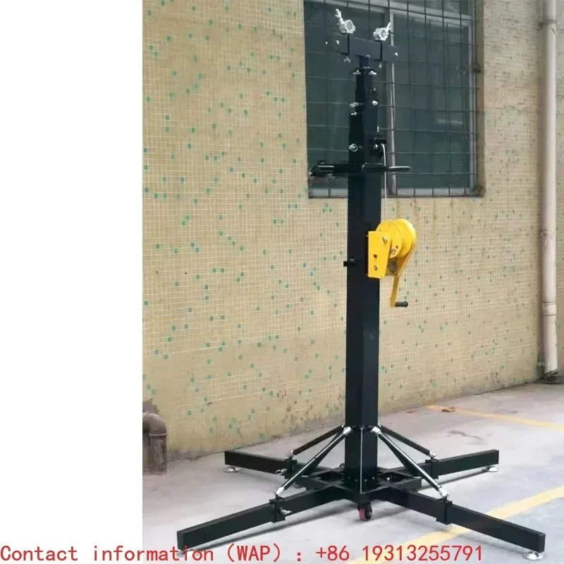 【From China】250KG Load Manual Winch 6M Lift Tower Crank Stand For LED Screen Stage Light Truss