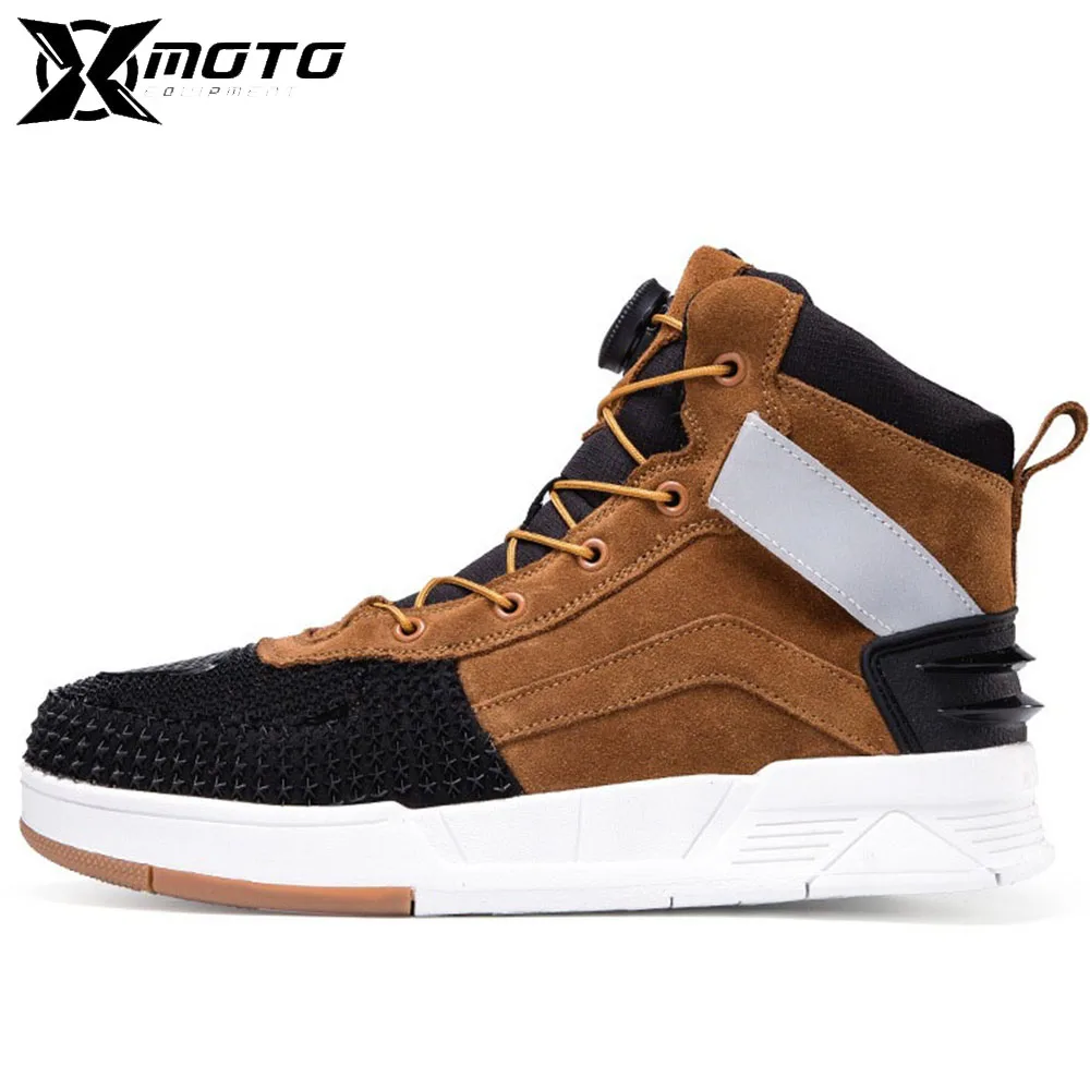 

Outdoor Riding Motorbike Shoes Motorbike Riding Shoes Men Rider Four Seasons Off-road Biker Boots Racing Short Boots