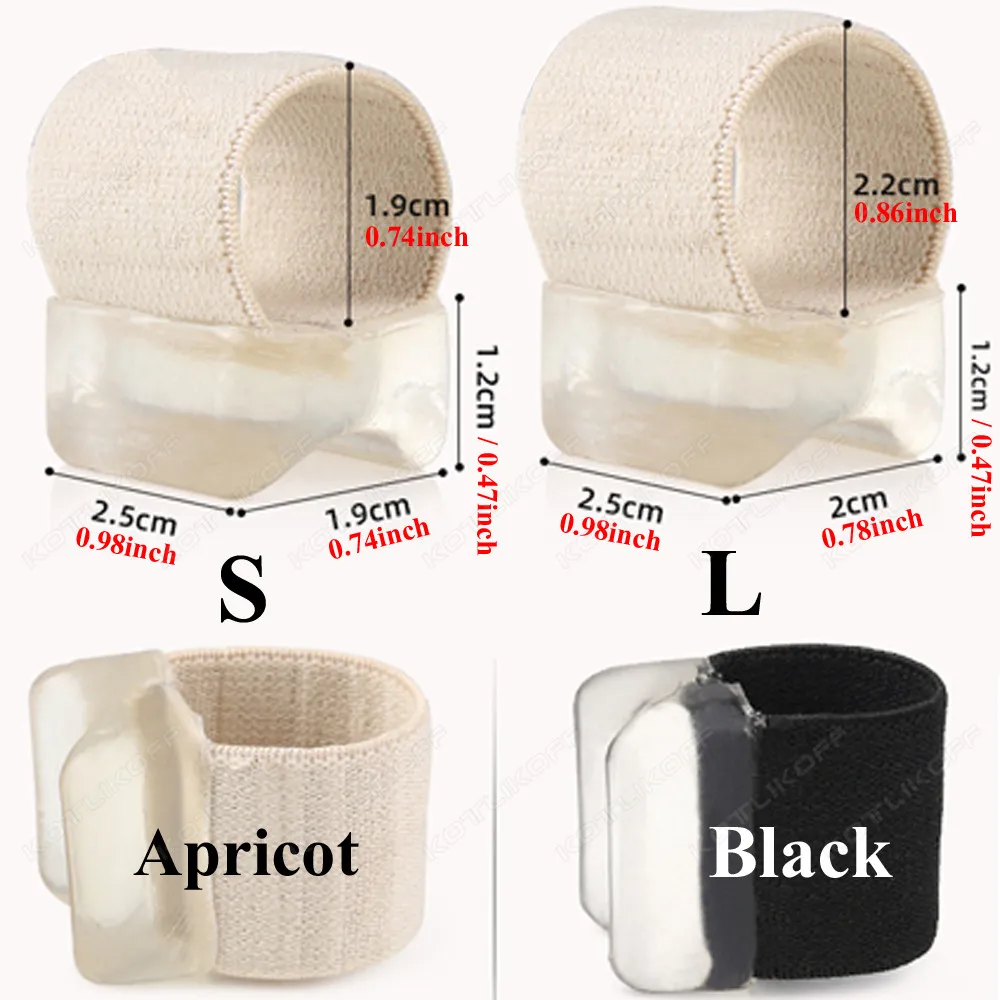 1 paio di separatori per dita in Gel alluce valgo correttore per alluce raddrizzatore piedi regolatore per pollice osseo correzione distanziatore