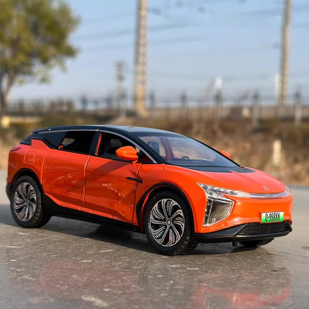 Schaal 1:22 HiPhi X Nieuwe Energie Auto Model Speelgoed Geluid Licht Trek Legering Diecast Voertuigen Modellen Decoratie Kinderen Verjaardagscadeau