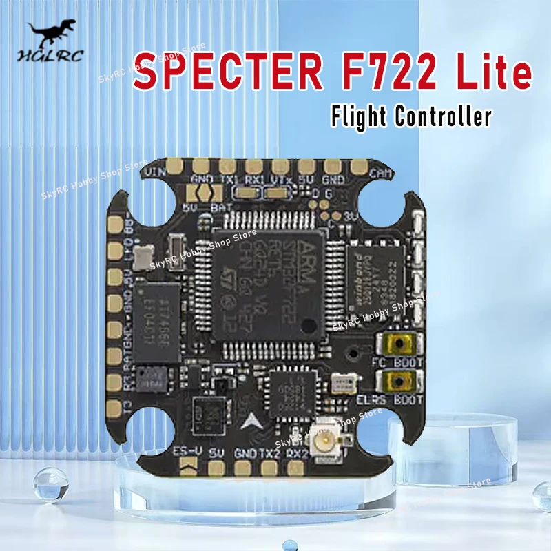 HGLRC SPECTER F722 Lite Flight Controller, Ruggedized Lightweight Board For STEM Education & RC FPV Hobbyist Model Accessories