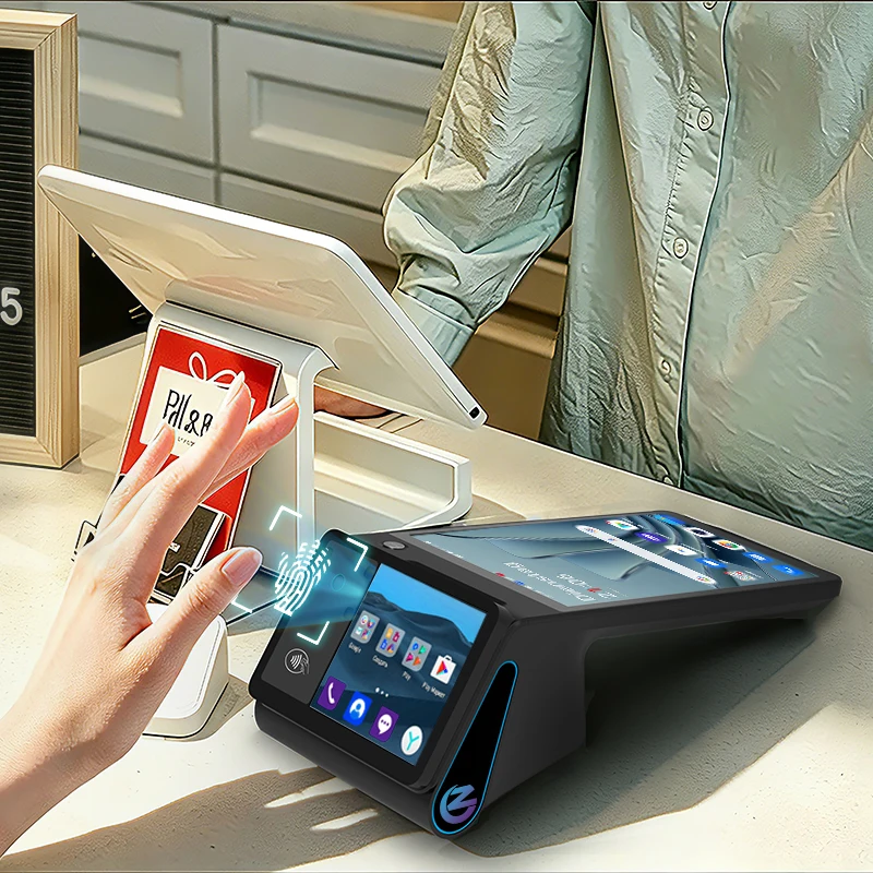 Z108P Retail Palm Vein Terminal with 58mm Thermal Printer and NFC GMS Certification for Checking Attendance