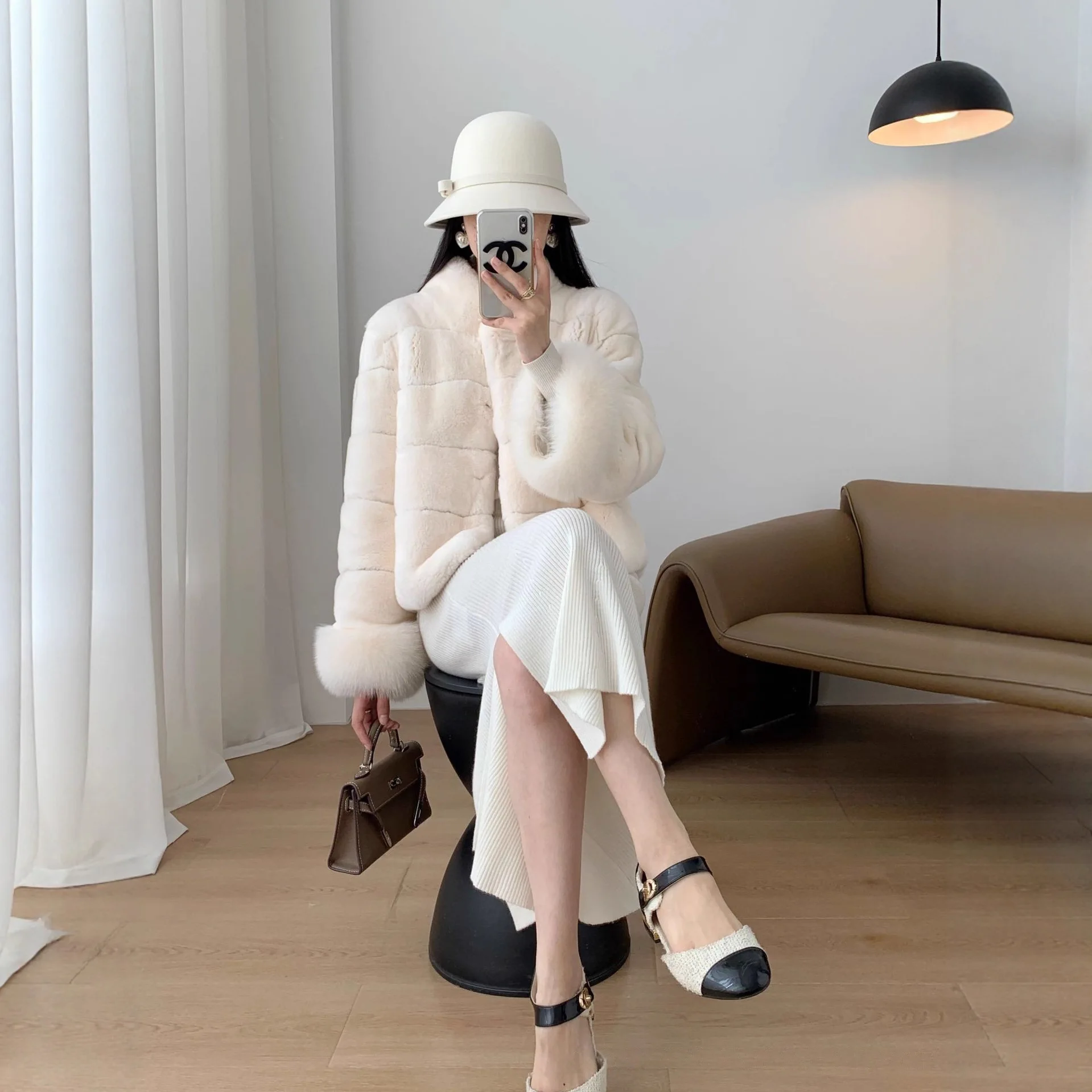 معاطف نسائية قصيرة من الفرو الصناعي سترات بياقة واقفة معطف سميك دافئ Y2k ملابس الشارع الشهير ملابس خارجية للعمل لخريف وشتاء 2025