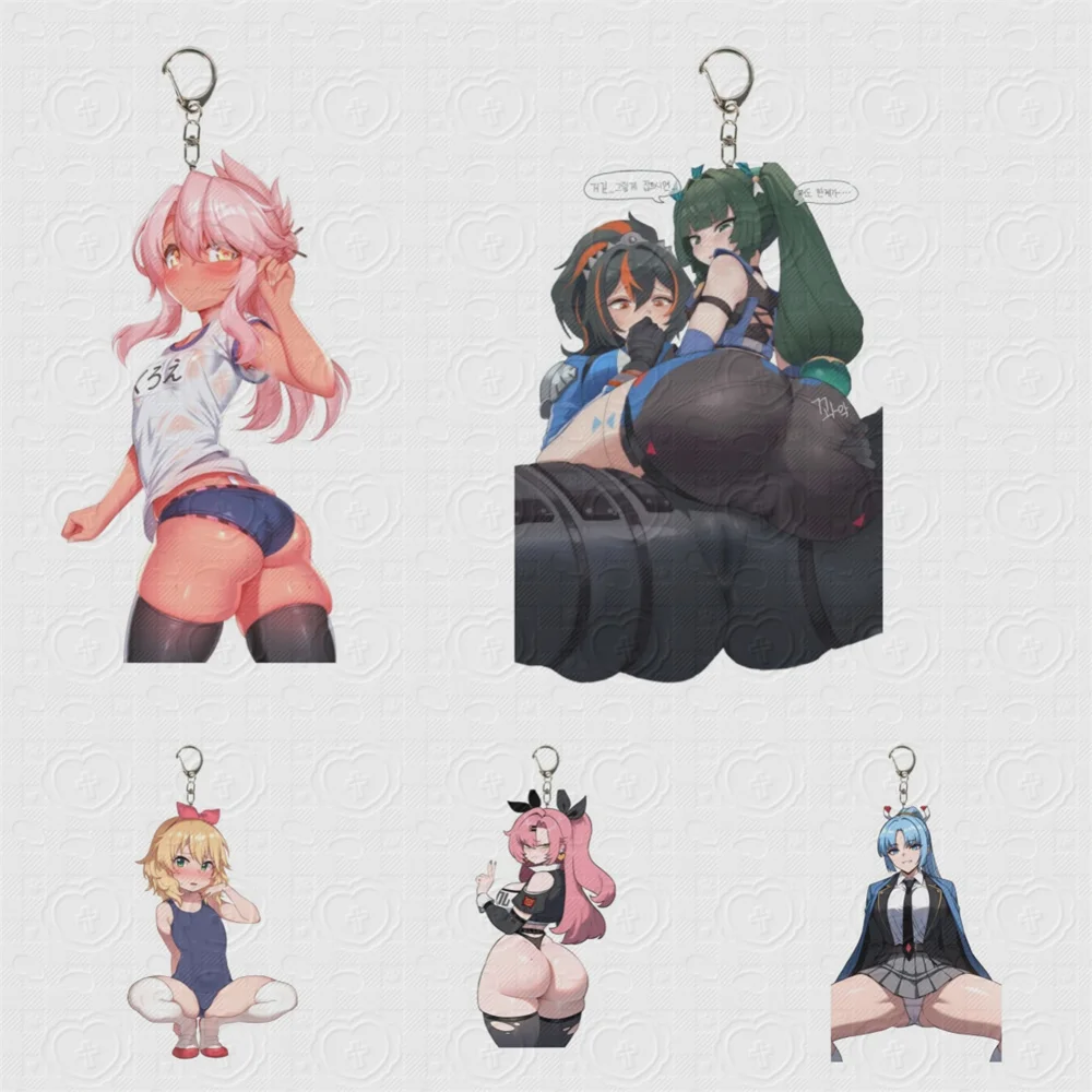 

6CM NEW Anime Blue Archive Acrylic Keychain Model Cosplay Charm Characters Ornament Accessories Goods Christmas Gifts