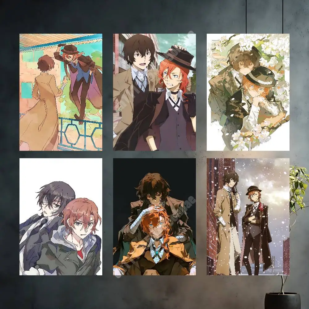 Dazai Osamu B-Bungo S-Stray Dogs Aesthetic Poster HD Gallery Prints Home Wall Art Creative Gift