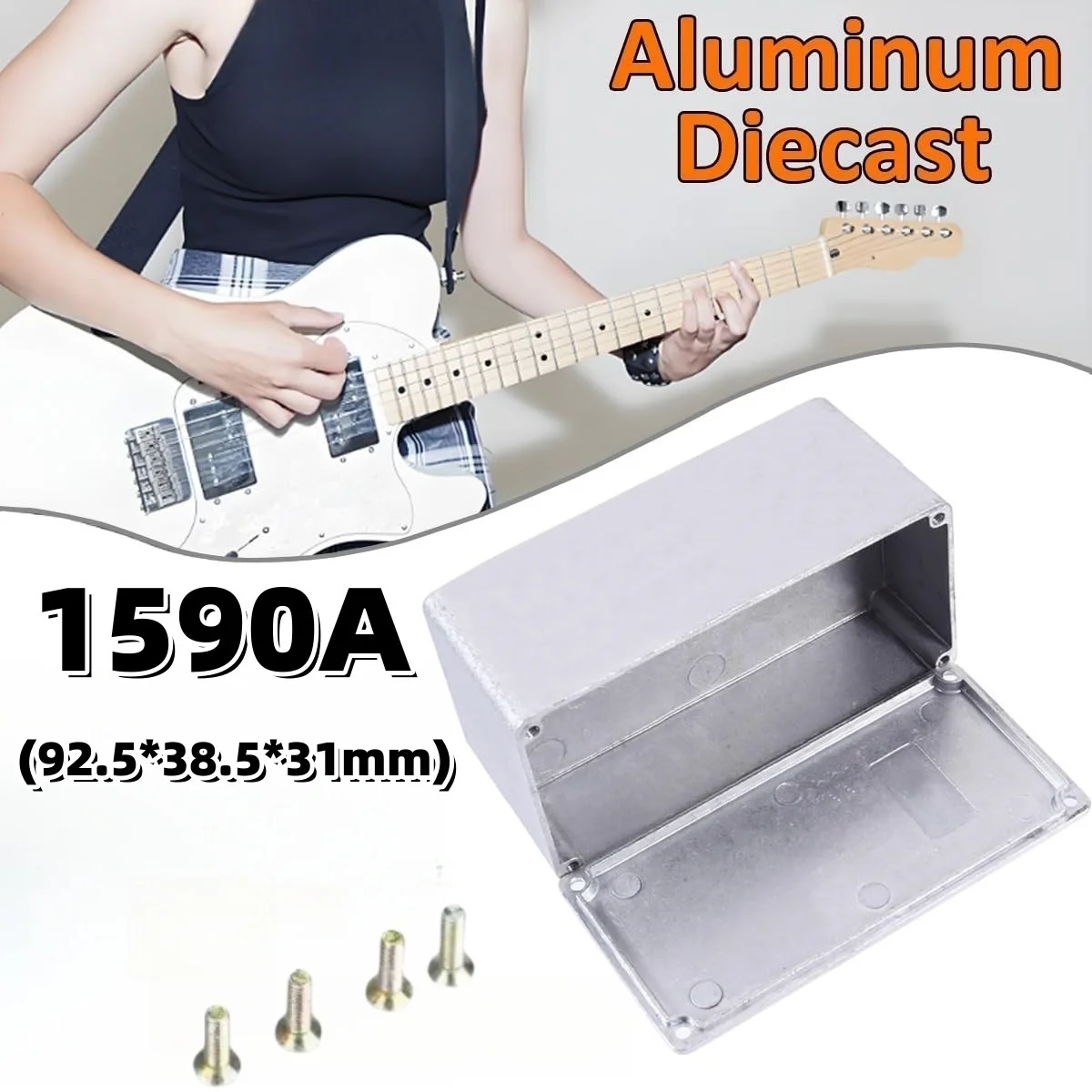 �y�Z�[�����z1/2 �� 1590A 92.5x38.5x31mm �A���~�j�E�������G���N���[�W���M�^�[�G�t�F�N�g�y�_���P�[�X - DIY �G�t�F�N�g�p�̑ϋv���ƃR���p�N�g�ȃf�U�C��