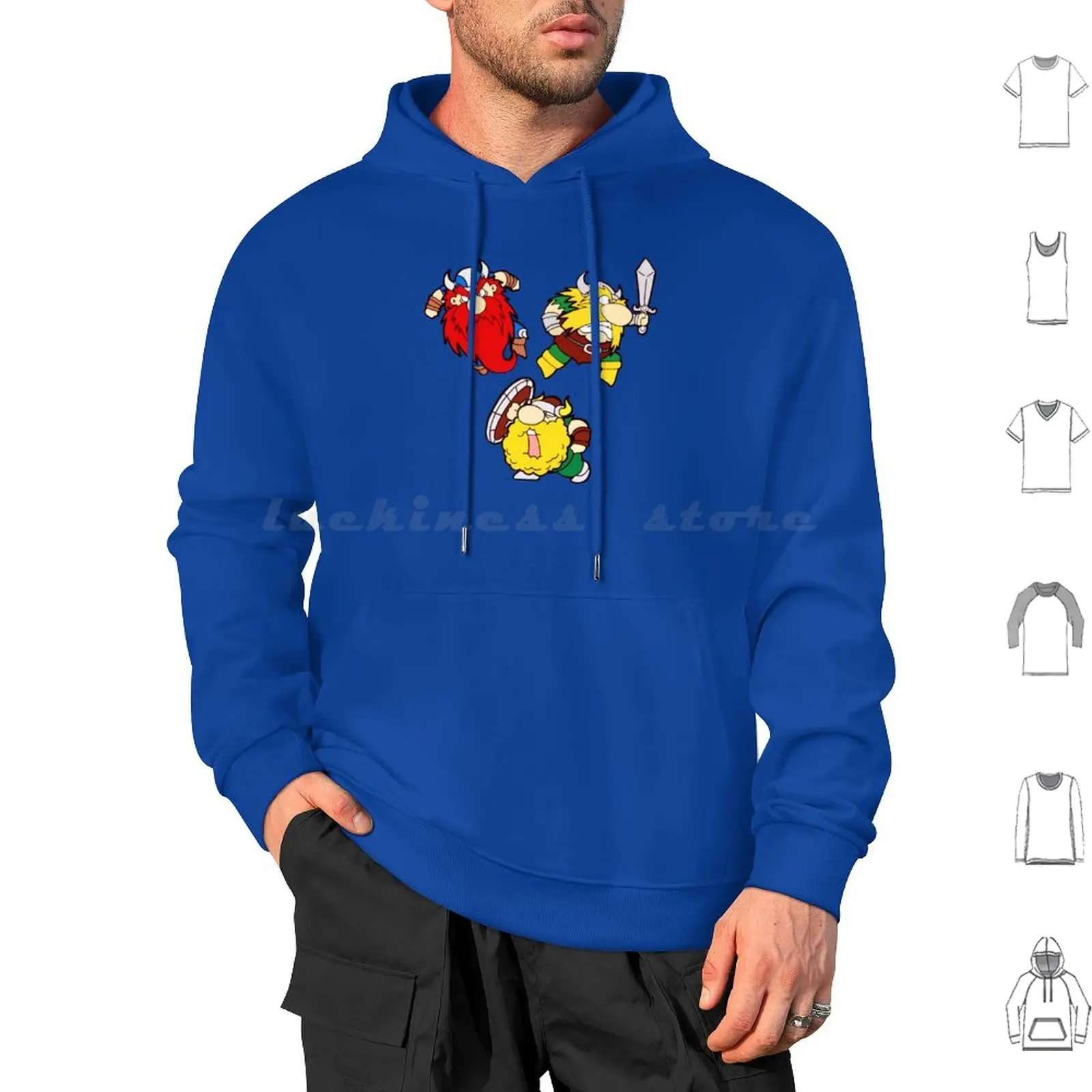 The Lost Vikings Hoodies Long Sleeve The Lost Vikings Snes Super Megadrive Genesis