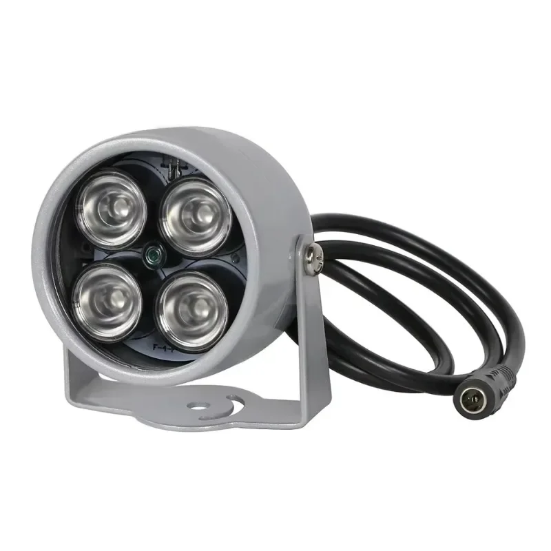 Kit cctv com 4 leds, iluminador com infravermelho a prova d\'água, monitoramento com visão noturna, câmera para circuito fechado e com ip