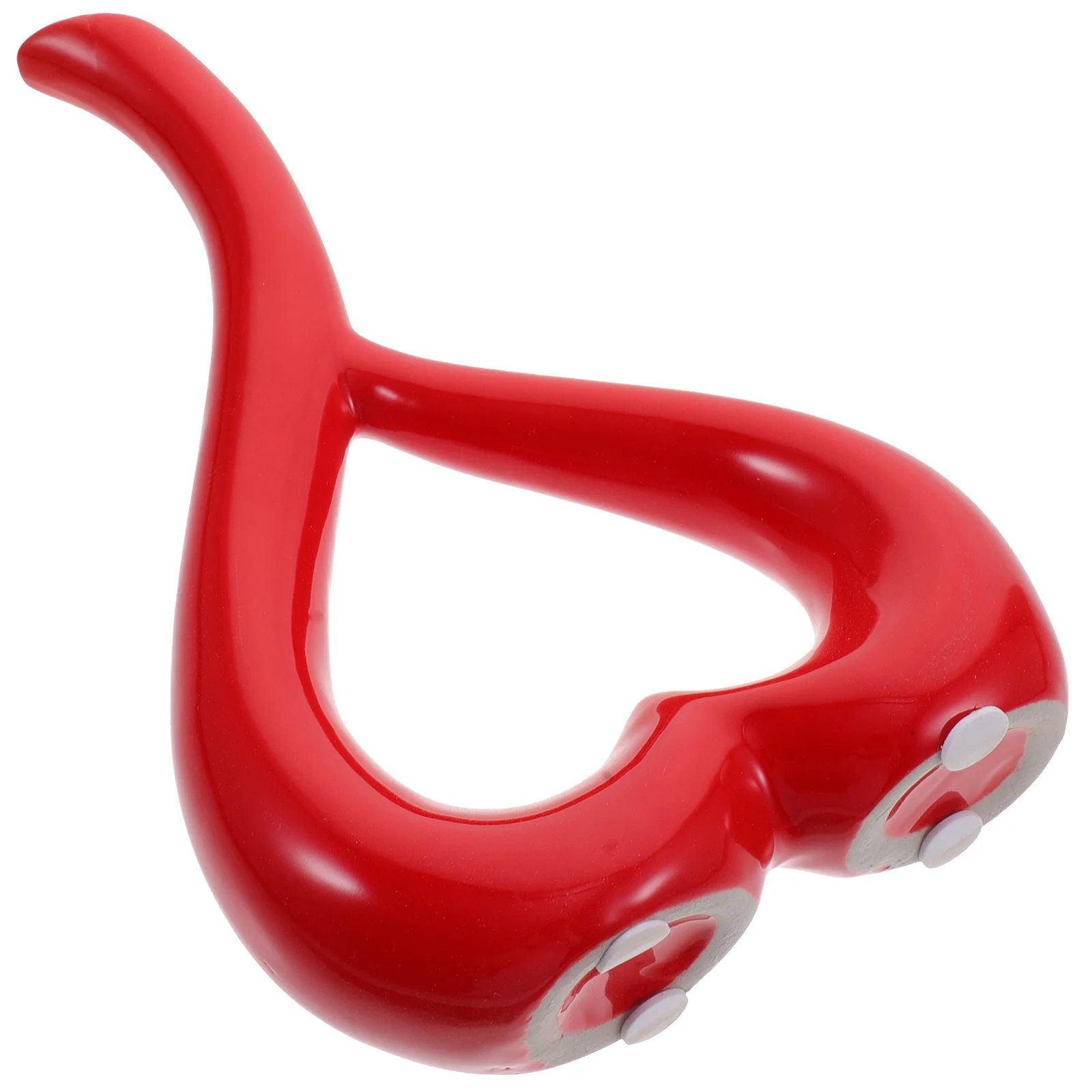 

1Pcs Ceramic Heart Flower Receptacle Multi-Functional Vase Ornament for Home Decoration Study Utensil Bright Room Adornment