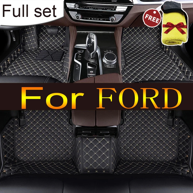 

Leather Car Floor Mats For FORD Fiesta Focus C-MAX fusion Mondeo Ⅲ Mondeo Ⅴ Taurus Mustang GT500 Shelby Car accessories