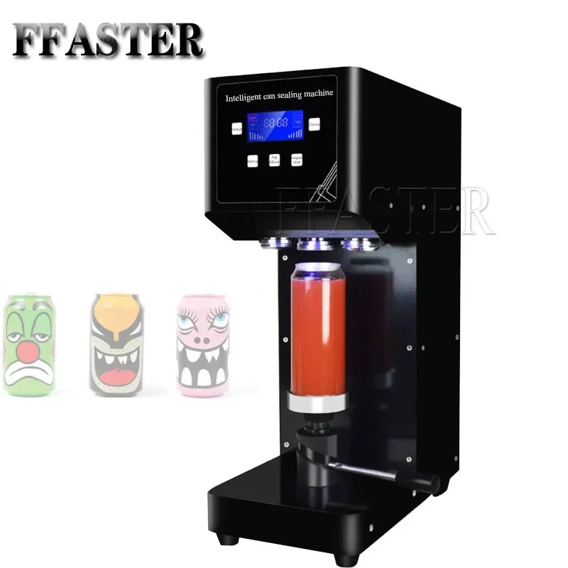 

Машина для запечатывания банок Упаковщик бутылок с напитками Упаковщик банок с кофе/чайом Машина для запечатывания алюминиевых бутылок с напитками для домашних животных