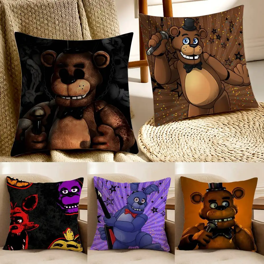 فيلم Five N-Nights at F-Freddys كيس وسادة سرير أريكة بسحاب غير مرئي مضاد للغبار