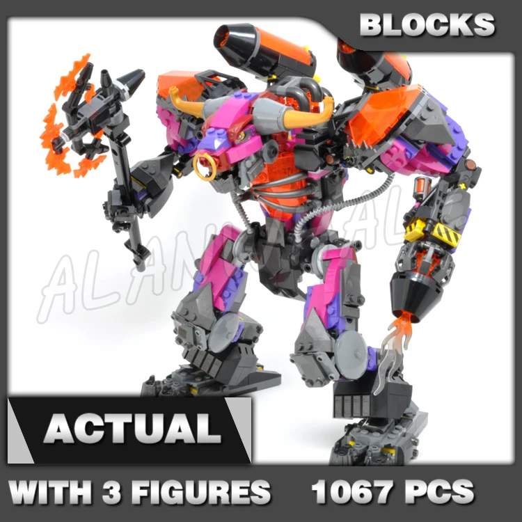 

1067pcs Monkey Villain Demon Bull King Mech Flame Thrower Princess Iron Fan 11543 Building Blocks Toys Compatible With Model